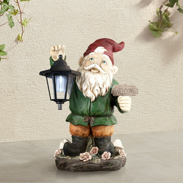 John Timberland Outdoor Statue with Light Solar LED 16