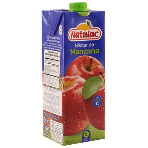 (4 pack) Natulac Apple Nectar UHT, 33.8 fl oz
