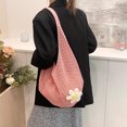 thumbnail image 2 of Bolso Punto Hombro Mujer Crochet Gran Capacidad para Viajes Compras, 2 of 9