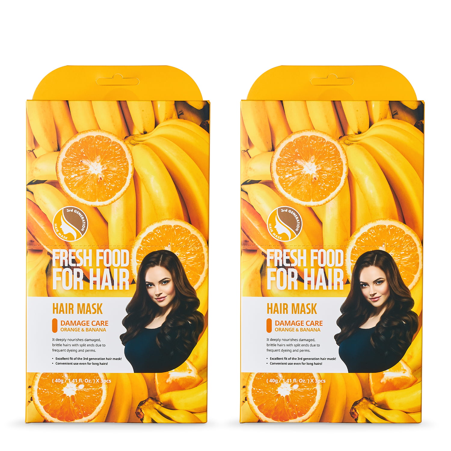 FARMSKIN Freshfood for Hair Care Hair Mask Cap Salon Quality Easy Hair Care  at Home without a mess Damage Care Set of 2 (Pack of 6),  Fl Oz -  