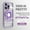 Lightpurple, variant on ELEHOLD Plating Case for iPhone 15 Pro,Transparent Clear Back Magnetic Compatible with MagSafe Charging Foldable Kickstand Shockproof Anti-Yellowing Case for iPhone 15 Pro,Lightpurple