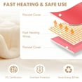 thumbnail image 6 of Costway 84'' x 90'' Flannel Heated Blanket  Throw w/ Dual Controller Beige, 6 of 9