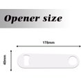 thumbnail image 3 of MR.R 6 Pieces Sublimation Blanks White Color Stainless Steel Metal Opener , Solid and Durable Beer Openers, White Color, 3 of 6