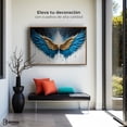thumbnail image 3 of Cuadro Decorativo Marco Flotante Vuelo Celestial 90x60 Madera Canvas Revolution, 3 of 3