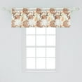 thumbnail image 2 of Ambesonne Floral Window Valance, Petals of the Spring, 54" X 18", Dark Orange Pale Green, 2 of 3