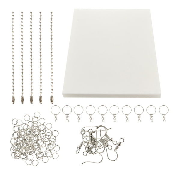 BESTYASH 1 Set Shrink Plastic Sheet Kit Handmade Jewelry Making for Craft Enthusiasts Assorted Color