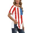 thumbnail image 2 of T-shirts pour Femmes à Manches Courtes, Col Ras du Cou, T-Shirts Unis Basiques, 2 of 4