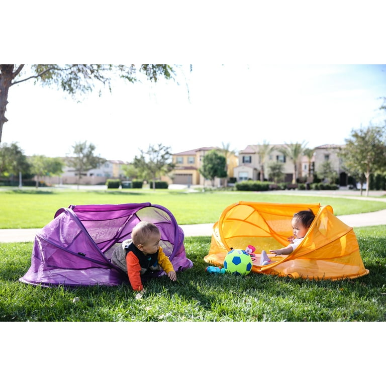 Joovy Gloo Pop Up Travel Bed Large in Sunset Purple Walmart