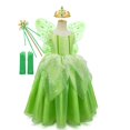 thumbnail image 1 of Traje de Cosplay de Tinkerbell para niñas pequeñas, vestido de tutú de hada verde, vestido de baile de tul, ropa para niños, traje de fiesta de cumpleaños para niños pequeños, 2-3T (etiqueta 100) Gao Jinjia LED, 1 of 2