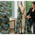 thumbnail image 5 of Soimoi Gray Cotton Voile Fabric Artistic Flower Mandala Print Sewing Fabric Yard 42 Inch Wide, 5 of 7