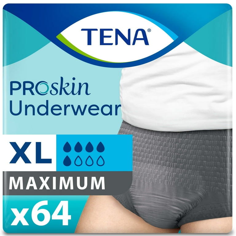 Tena ProSkin Unisex Adult Diapers, Maximum Absorbency Large