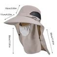 thumbnail image 3 of Kmdttou Men's Outdoor Face Hat Mountaineering Fishing Sun Shade Sunscreen Hat Large Shawl Fisherman's Hat ,Eco-Friendly Straw Sun Hat, 3 of 7