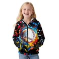 thumbnail image 3 of Xixirimido Colorful Paint Splatter Baseball Printed Kids Hoodies for Boys Girls Zip Up Hoodie Sweatshirt 3D Graphic Long Sleeve Pullover Top with Pocket for Fall Winter Velvet Lining, 14-16 Years, 3 of 7