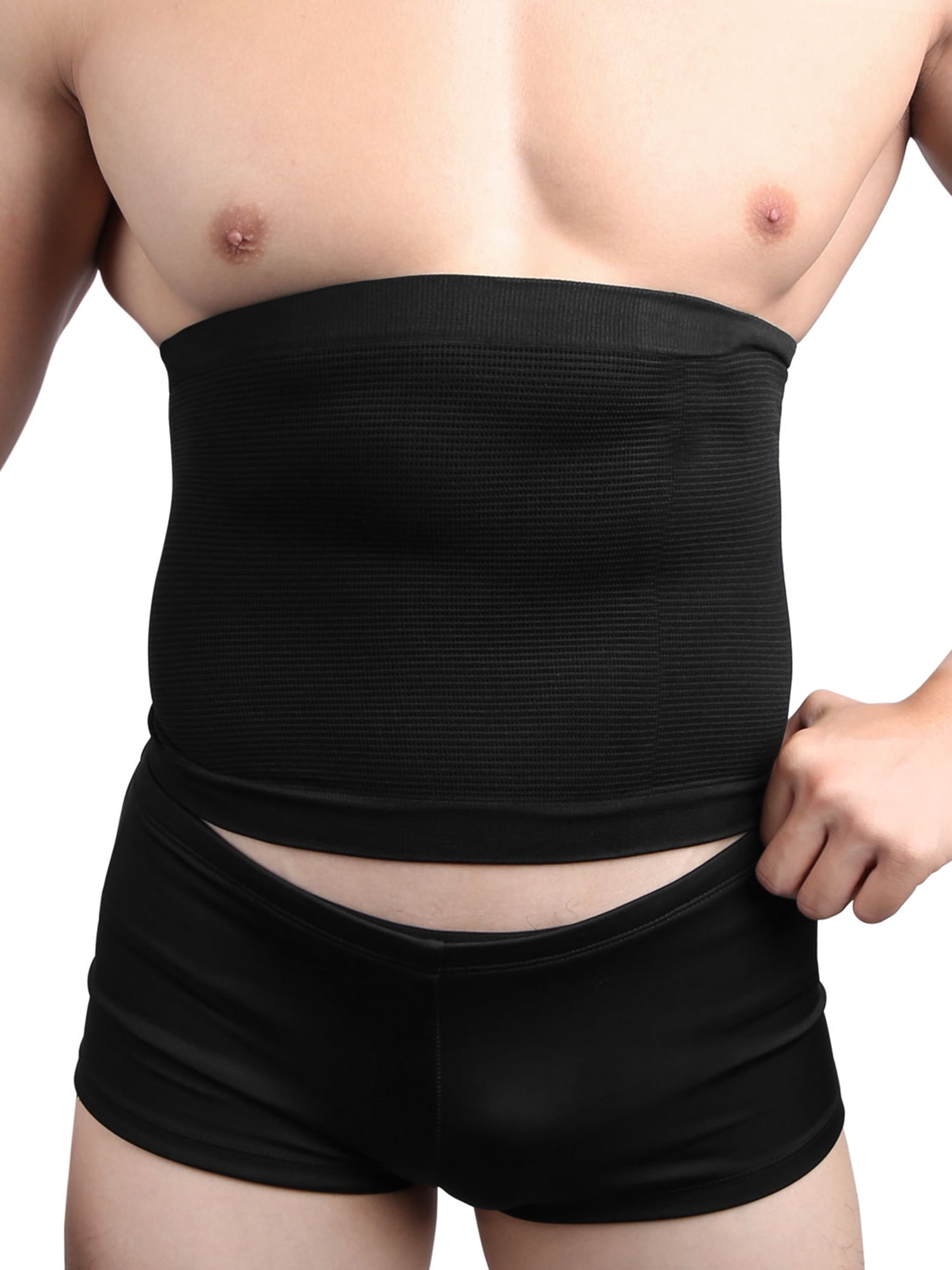 M Men Underclothes Slimming Waist Trimmer Belt Abdomen Tummy Belly Girdle Body Shaper by Unique-Bargains
