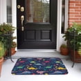 thumbnail image 5 of Pofeuu Dinosaur Flowers Print Hem Mat 40x60 - Multipurpose Doormat for Indoor & Outdoor Use - Welcome Your Guests with our Entrance Mat, 5 of 6