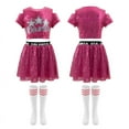 thumbnail image 5 of LOLANTA Girls Sequins Dance Outfits Sparkly Jazz Latin Hip Hop Clothes Crop Top with Skirt 5-12 Years, 5 of 6