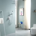 thumbnail image 4 of Logmey 16" Pressure Balancing Rain Shower System Rough-in Valve Trim Kit Shower Faucet Set Complete Square Chrome, 4 of 9
