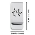 thumbnail image 2 of Stainless Steel Sagittarius (Centaur Archer) Astrology Constellation Classic Slim Money Clip Credit Card Holder, 2 of 2