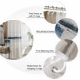 thumbnail image 6 of Beige Brown Blue Waterproof Fabric Shower Curtain,Vintage Abstract Mottled Texture Waterproof Fabric Shower Curtain for Bathroom Curtains Bathtubs Hotel Shower Curtains with 12 Hooks Extra Long 72x96, 6 of 8