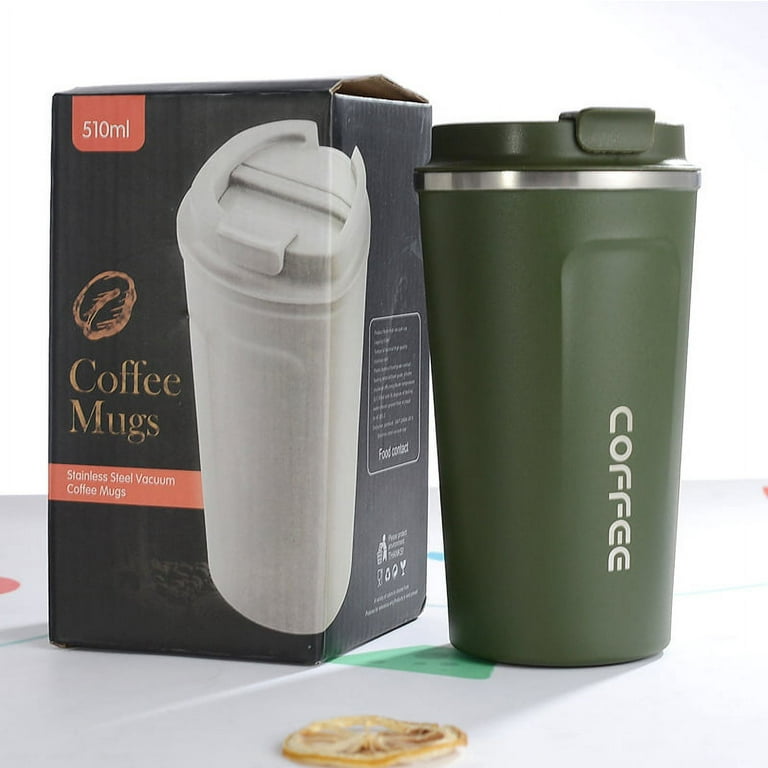 380ML/510ML Stainless Steel Car Coffee Cup Leakproof Insulated