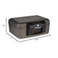 thumbnail image 2 of SentrySafe Caja de seguridad ign&iacute;fuga con cerradura de llave, segura para el pecho para el hogar con seguridad resistente al fuego, 0.18 pies c&uacute;bicos, 6.1 x 14.3 x 11.2 pulgadas,, 2 of 7