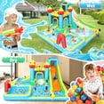 thumbnail image 3 of Veeboto 6-in-1 Water Slide with 550W Blower, Inflatable Bounce House with Climbing Wall, 2 Inflatable Slides, Basketball Hoop, Deep Pool, Bounce Zone for Kids, Indoor Backyard Party, 3 of 8