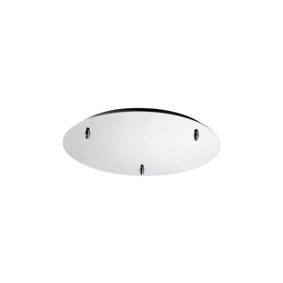 Oxygen Lighting 3-8-6314 Accessory - 13.12 Inch Multi Pendant Canopy Kit White  Aged Brass Finish