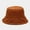 Brown, variant on CoCopeanut Baru Wanita Plus Mewah Corduroy Topi Ember Perempuan Solid Musim Dingin Solid Streetwear Hangat Lipat Besar Lebar Visor Topi Datar Topi