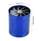 thumbnail image 2 of Turbocompresseur d'admission d'air en aluminium pour voiture, double ventilateur, turbocompresseur, économiseur de carburant, bleu, 2 of 4