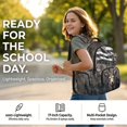 thumbnail image 2 of Xoenoiee Deer American Flag Wood Print Kids Backpack with Lunch Box Ages 6-8 8-10 Preschool School Bag and Lunch Bag Pencil Case 3pcs Elementary Bookbag Satchel Child Students Daypack for Girls Boys, 2 of 6