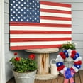 thumbnail image 4 of Utoimkio 4th of July Wreath Patriotic Wreath Decorations for Front Door,Memorial Day Red White and Blue Garland Decorations for Outdoor Front Door Party Supplies 4th of July Accessories, 4 of 6