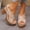 Beige, variant on Eltusu Women Heeled Sandals, Open Toe High Heels No Slip Adjustable Dress Sandals Shoes Black Size 9