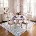 thumbnail image 4 of Lahome Washable 5'x7' Floral Bow Area Rug, Purple Rugs for Living Room, Soft Ultra-Thin Non-Slip Carpet for Girls Bedroom Nursery Dorm Kids Room Playroom, Purple, 4 of 10