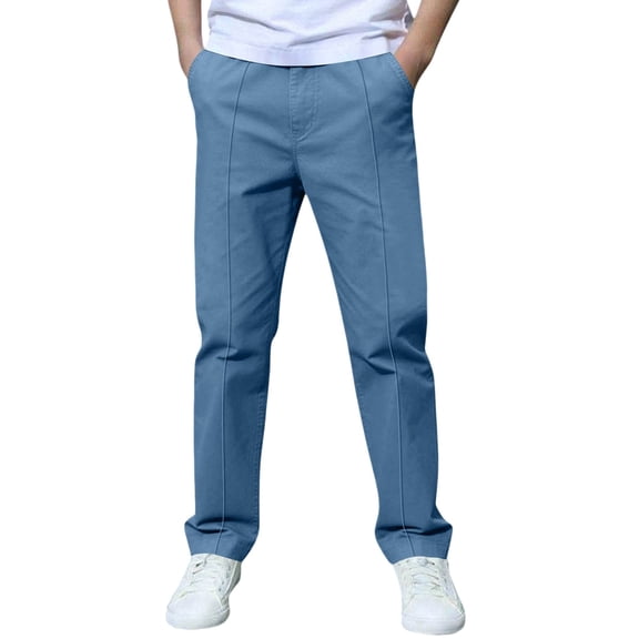 Boys School Uniform Pants Str𝐞tch Pull On Bottom Kids Elastic Waist Straight Leg Trousers Girl Hign Waisted Preppy Clothes