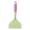 Green, variant on Riousery Wide Mouth Silicone Cooking Spatula Transparent Two-Color Frying Shovel for Pancake Egg, Orange Spatula Head, 10 inches / 25.4 cm