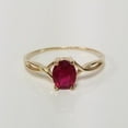 thumbnail image 1 of Natural Ruby Gemstone Ring, Oval Cut Ring, 925 Yellow Gold Plated Sterling Silver Ring Wedding Gift For Him, 1 of 5
