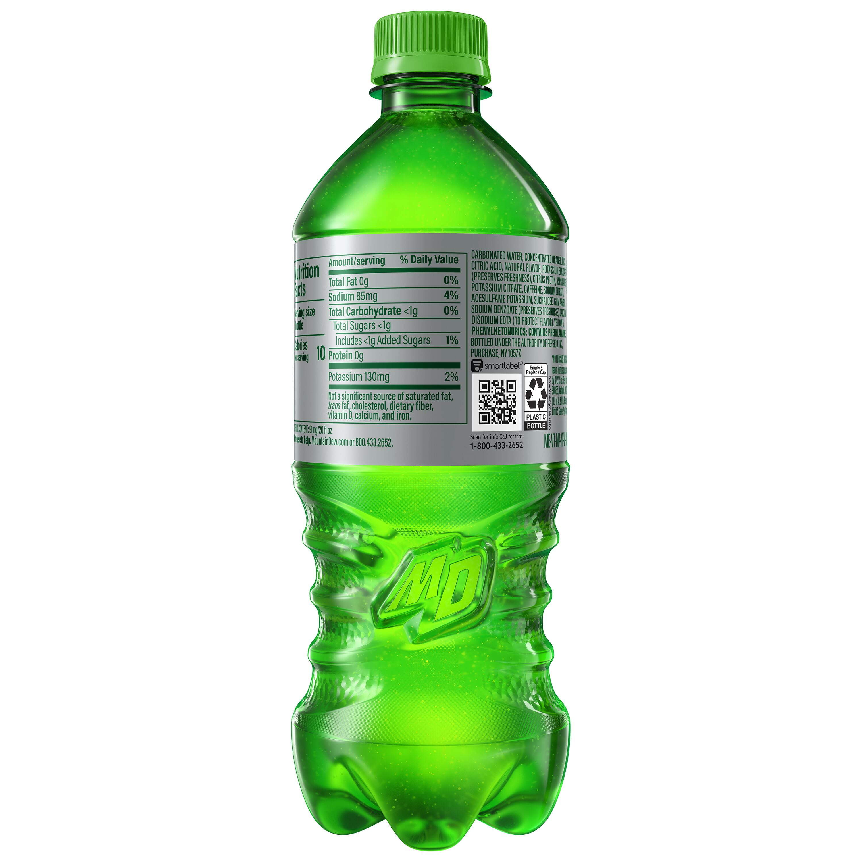 (2 pack) Diet Mountain Dew Citrus Soda Pop, 20 oz Bottle