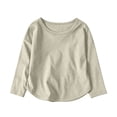 thumbnail image 3 of HAOTAGS Boys Soft Cotton Long-Sleeve Base Layer Top (9M–11Y) Comfortable, Breathable Everyday Tee for Toddlers & Kids Beige Size 3T, 3 of 9
