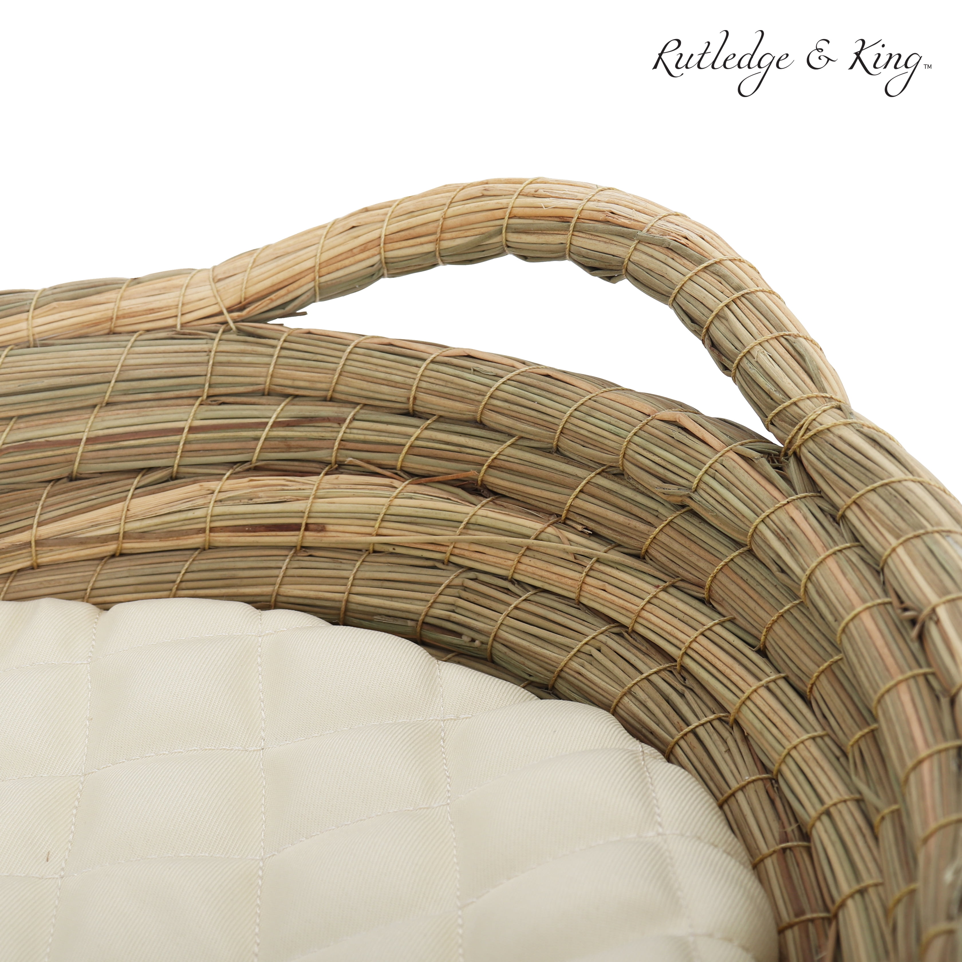 Rutledge & King Rattan Dog Bed - Pet Bed - Dog Beds & Furniture (Natural)