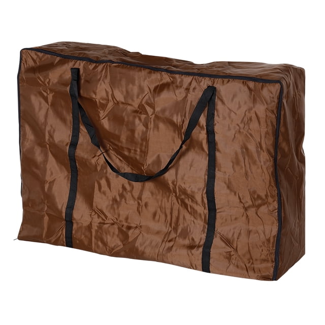 Unique Bargains Sac de Rangement pour Chaise Extérieure Imperméable Housse de Transport pour Chaise Pliante Marron
