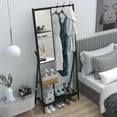 thumbnail image 4 of Jopath Coat Rack with Mirror,Coat Rack Stand with 3 Hook,Multifunctional Hall Tree with Shoe Storage for Living Room,Bedroom, 4 of 8