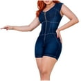 thumbnail image 2 of Blmnix Rompers Women Shorts Cargo Jean Shorts Short Blue High Womens Shorts Casual,S, 2 of 7