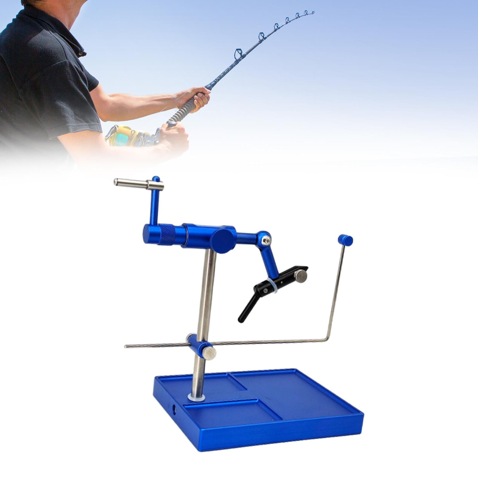 SunniMix Rotary Fly Tying Vise Practical Fishing Accessories Portable Fly Making Tool
