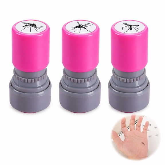 Self-Inking Mosquito Smack Prank Stamp,Dead Mosquito Stamp,Realistic Fake Bug Trick Prop,For April Fool's Day Party