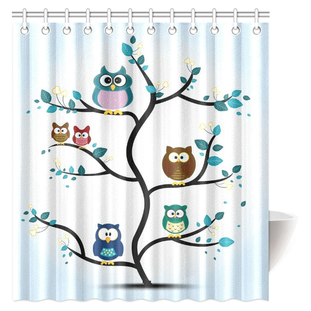 Shower Rings Included Music Bathroom Funny Smile Man With Earphone I love my music Shower Curtain 66x72 Waterproof Polyester Fabric Curtain