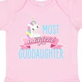 thumbnail image 4 of Inktastic Most Magical Goddaughter- Cute Unicorn Girls Baby Bodysuit, 4 of 5