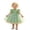 b-814Green379, variant on MEZZALL Elegant Girls Formal Dress Layered Skirt And Satin Bodice Party Gown Girls Solid Color Cozy Dresses