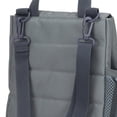 thumbnail image 5 of BUILT Insulated Reusable Polyester Kids Lunch Box Puffer Bag with Side Pocket, Grey, 5 of 8