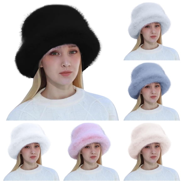 NinXxx Women Fashion Solid Dome Hat Windproof Warm Casual Winter Beret Black