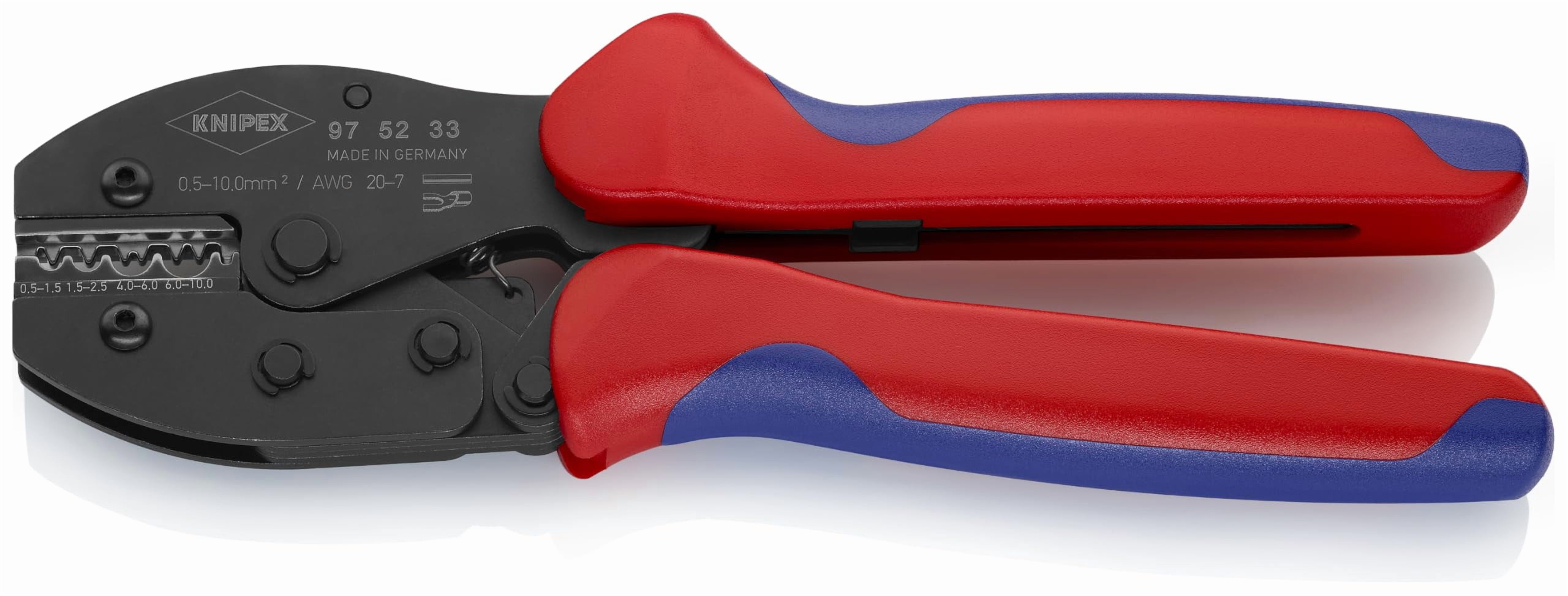 KNIPEX 20-7 AWG Knipex PreciForce Crimping Pliers, Plastic Grips - 975233 CA3